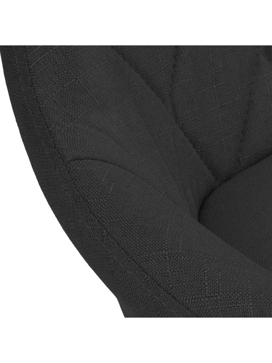 Taburete de bar Lazio tela cromo, negro Taburete de bar Lazio tela cromo, negro