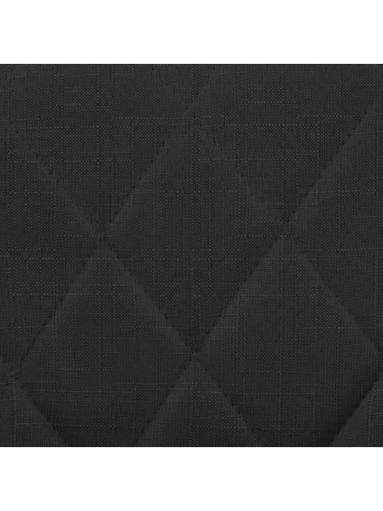 Taburete de bar Lazio tela cromo, negro Taburete de bar Lazio tela cromo, negro