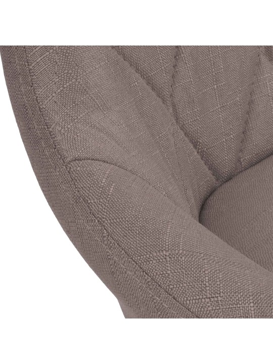 Taburete de bar Lazio tela cromo, taupe