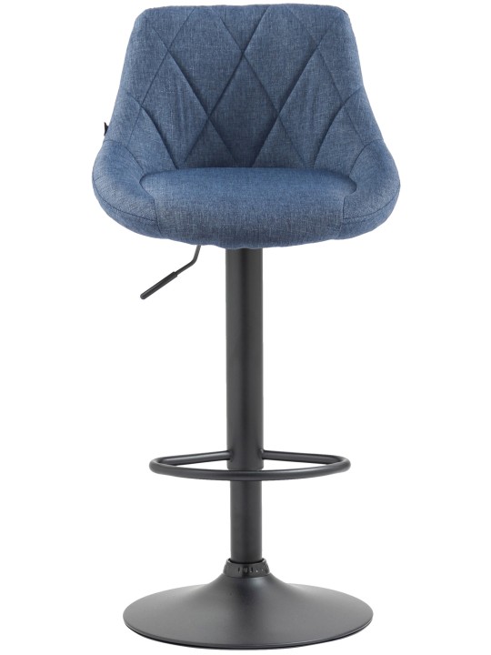 Taburete de bar Lazio tela, azul