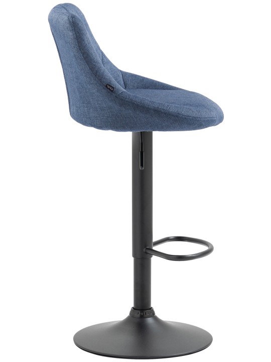 Taburete de bar Lazio tela, azul
