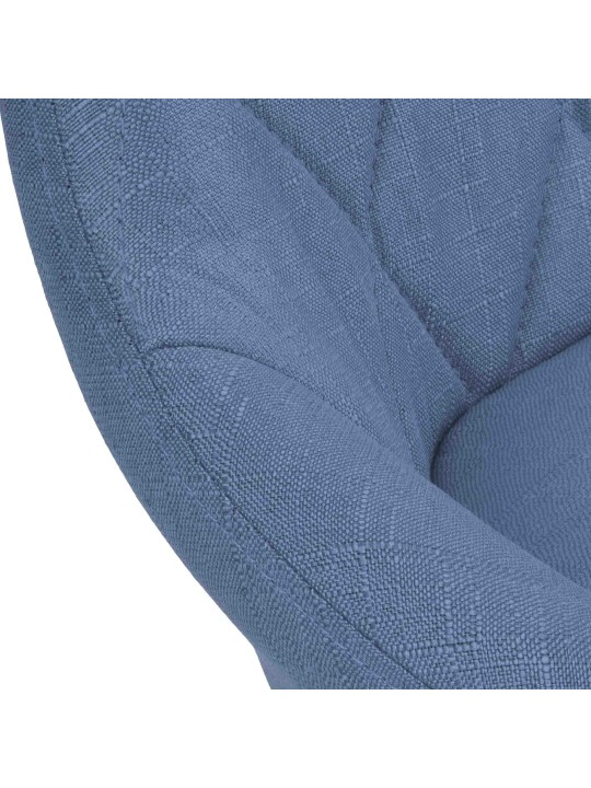 Taburete de bar Lazio tela, azul