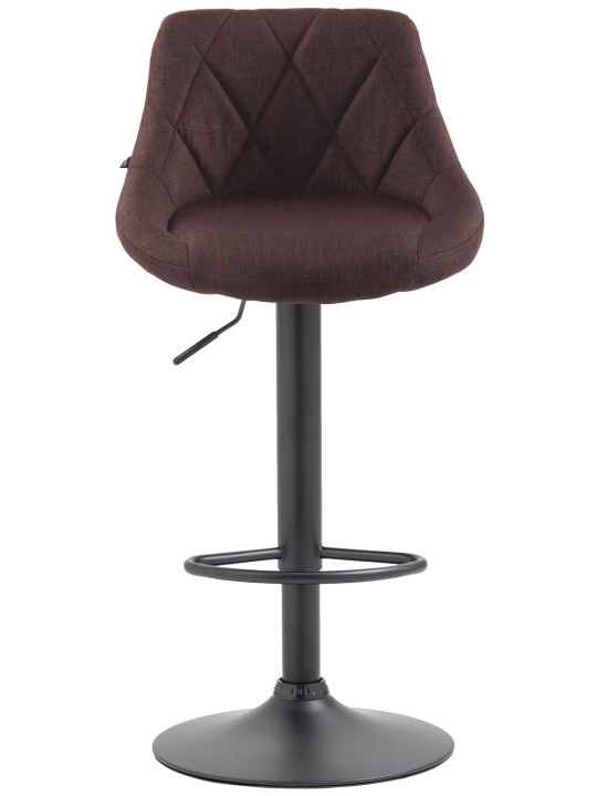 Taburete de bar Lazio tela, marrón