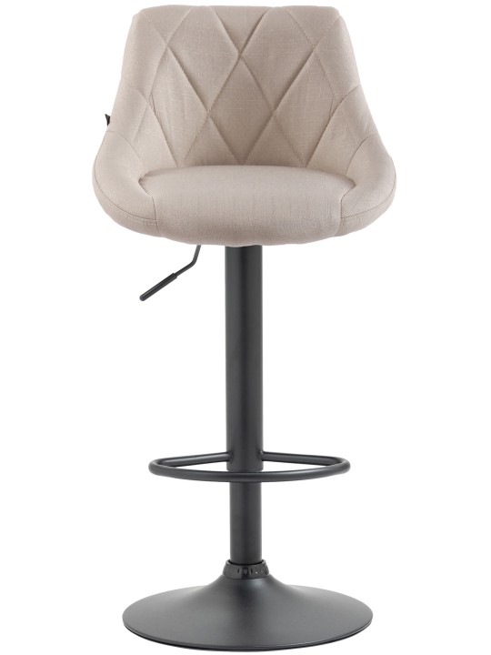 Taburete de bar Lazio tela, crema