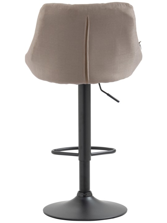 Taburete de bar Lazio tela, crema