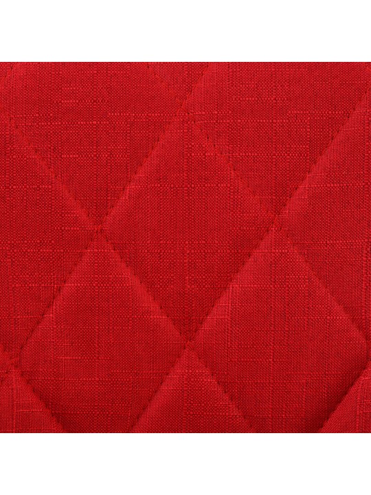 Taburete de bar Lazio tela, rojo