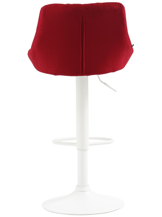 Taburete de bar tela Lazio, rojo