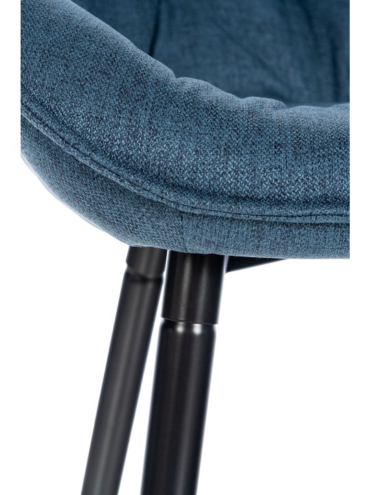 Taburete de bar Gibson tela, azul