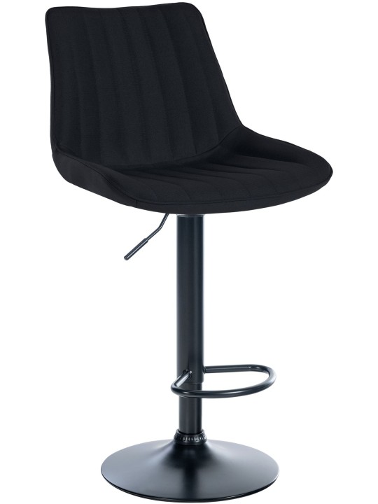 Taburete de bar Toni tela, negro Taburete de bar Toni tela, negro