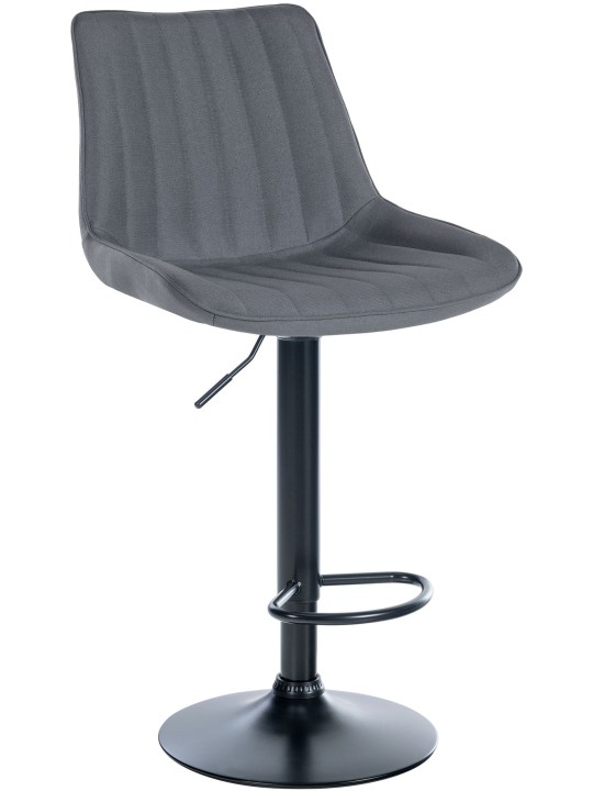 Taburete de bar Toni tela, gris Taburete de bar Toni tela, gris
