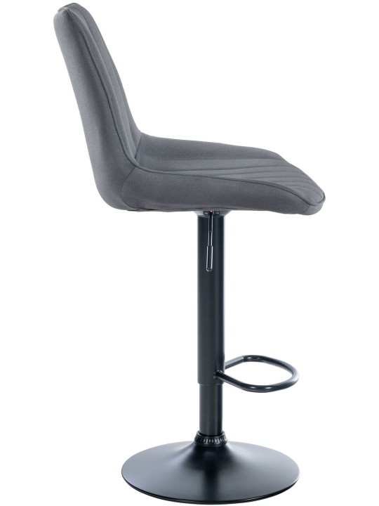 Taburete de bar Toni tela, gris Taburete de bar Toni tela, gris