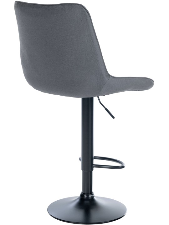 Taburete de bar Toni tela, gris Taburete de bar Toni tela, gris