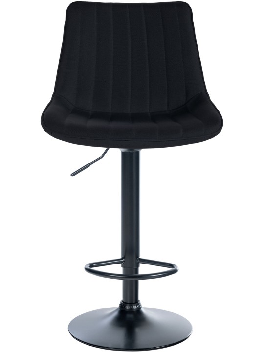 Taburete de bar Toni tela, negro Taburete de bar Toni tela, negro