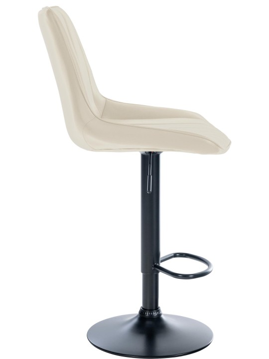 Taburete de bar Toni símil piel, crema Taburete de bar Toni símil piel, crema