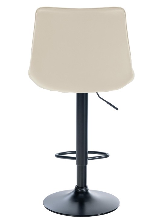 Taburete de bar Toni símil piel, crema Taburete de bar Toni símil piel, crema