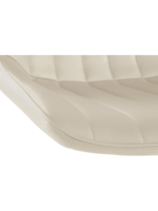 Taburete de bar Toni símil piel, crema Taburete de bar Toni símil piel, crema