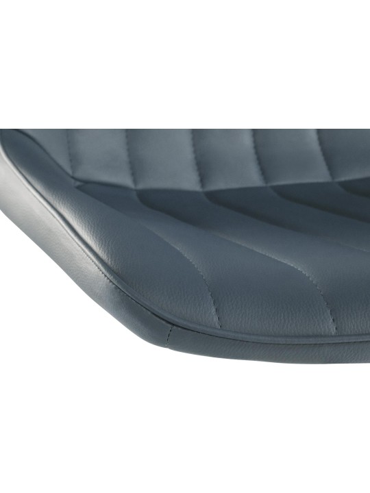 Taburete de bar Toni símil piel, gris