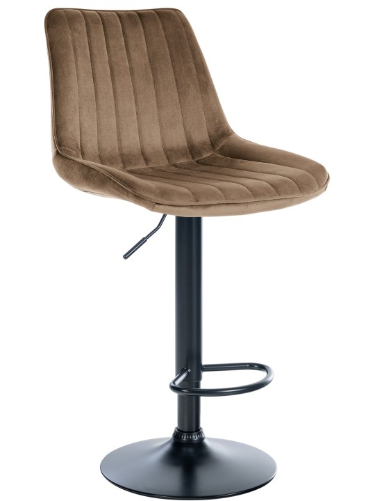 Taburete de bar Toni terciopelo, marrón Taburete de bar Toni terciopelo, marrón