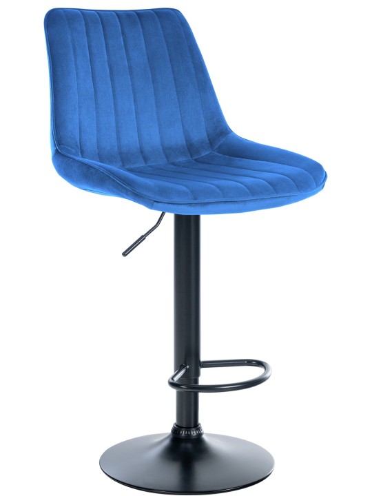 Taburete de bar Toni terciopelo, azul Taburete de bar Toni terciopelo, azul