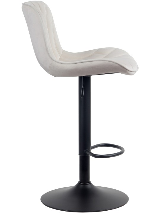 Taburete de bar Linus terciopelo, crema Taburete de bar Linus terciopelo, crema