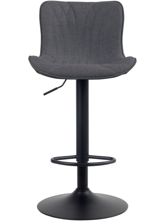 Taburete de bar Linus tela, negro