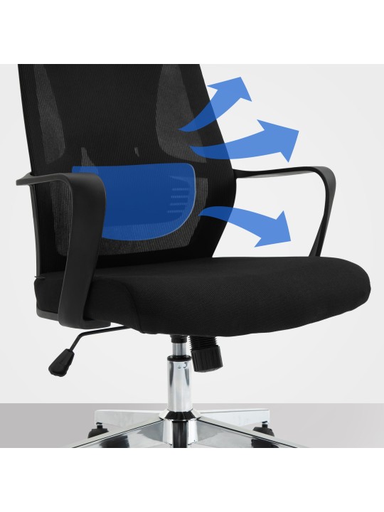 Silla de oficina Kanab, negro