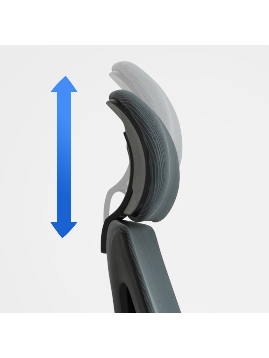 Silla de oficina Kanab, gris