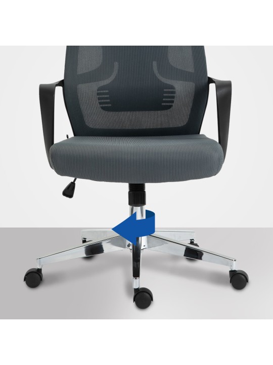 Silla de oficina Kanab, gris