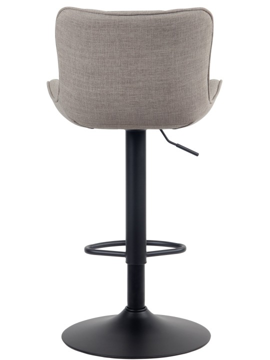 Juego de 2 taburetes de bar tela Linus, taupe