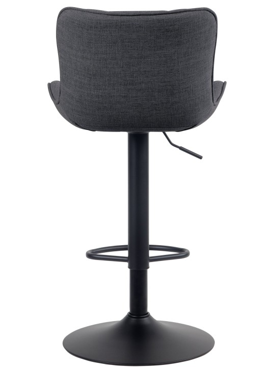 Juego de 2 taburetes de bar tela Linus, negro