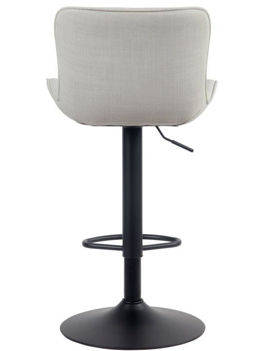 Juego de 2 taburetes de bar tela Linus, crema