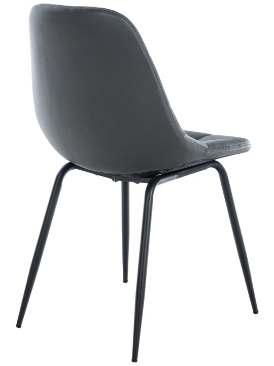 Silla Tom símil piel, gris Silla Tom símil piel, gris