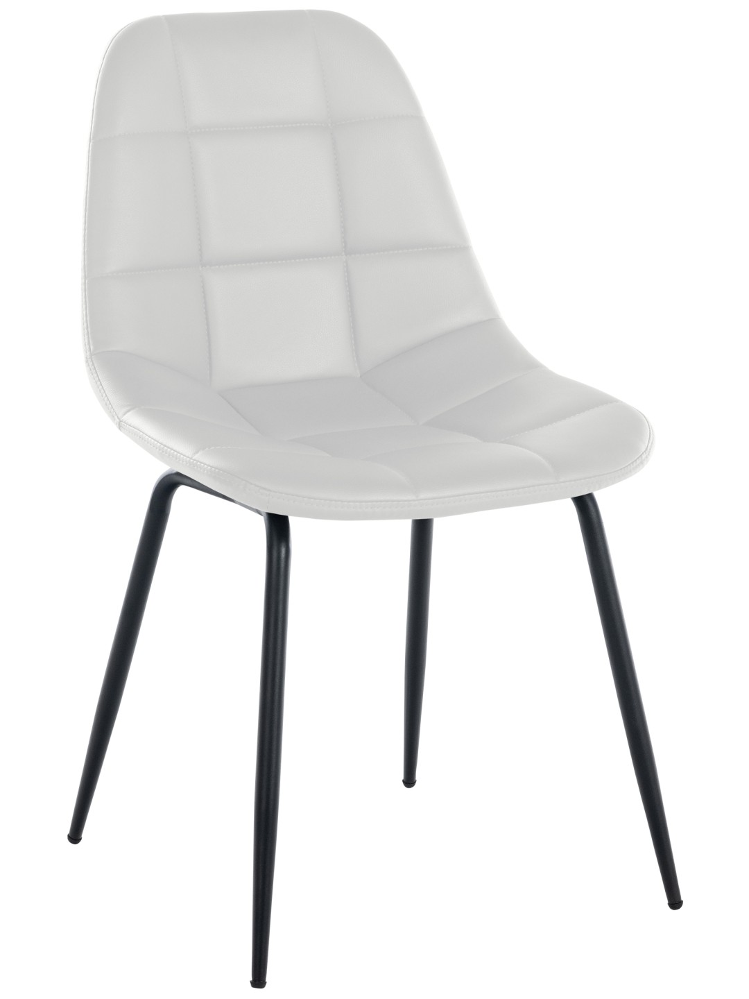 Silla Tom símil piel, blanco
