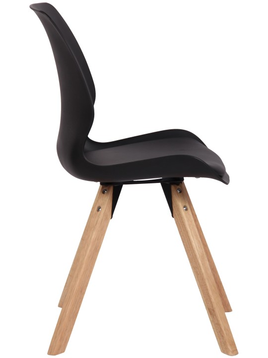 Silla Luna plastico, negro