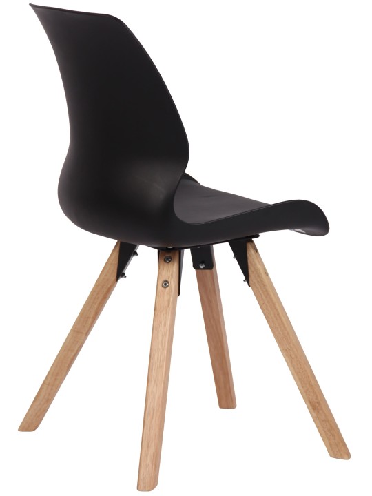 Silla Luna plastico, negro