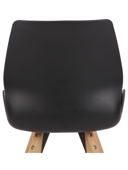 Silla Luna plastico, negro