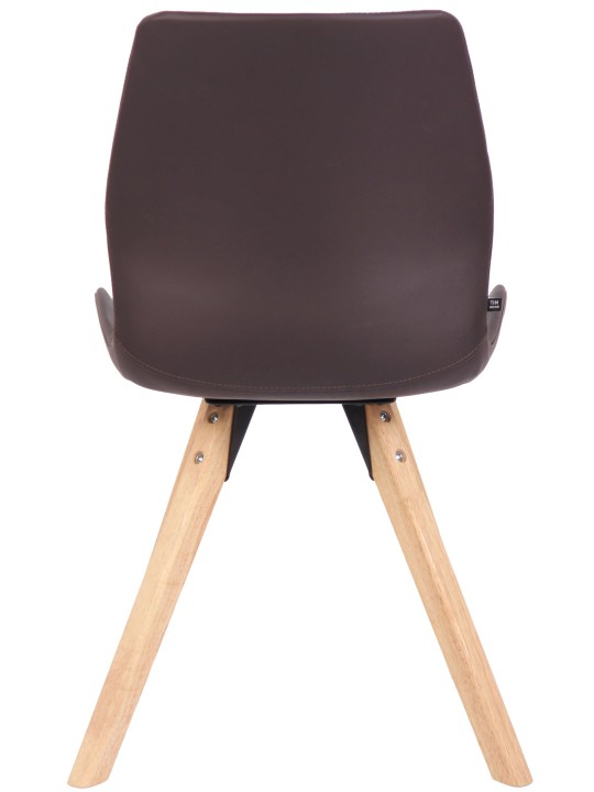 Silla Luna símil piel, marrón