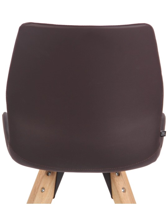 Silla Luna símil piel, marrón