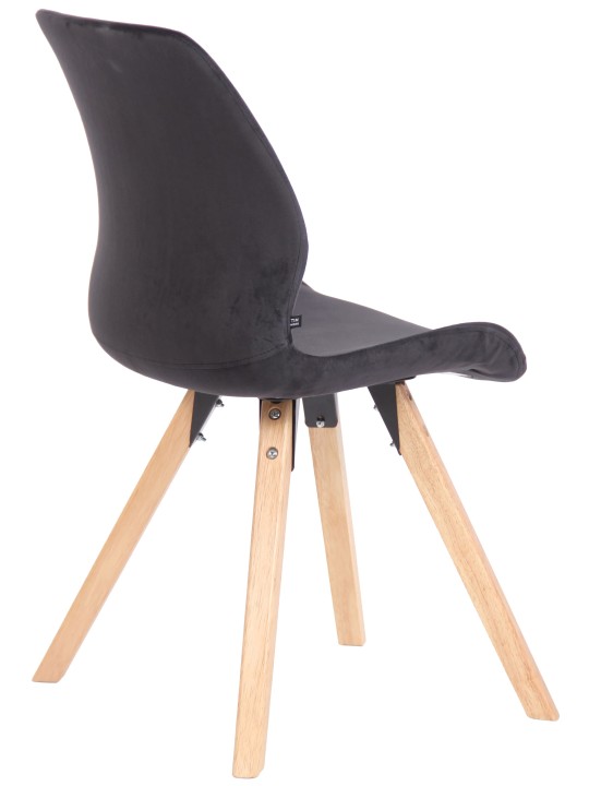 Silla Luna Terciopelo, negro Silla Luna Terciopelo, negro