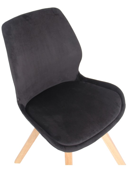 Silla Luna Terciopelo, negro Silla Luna Terciopelo, negro
