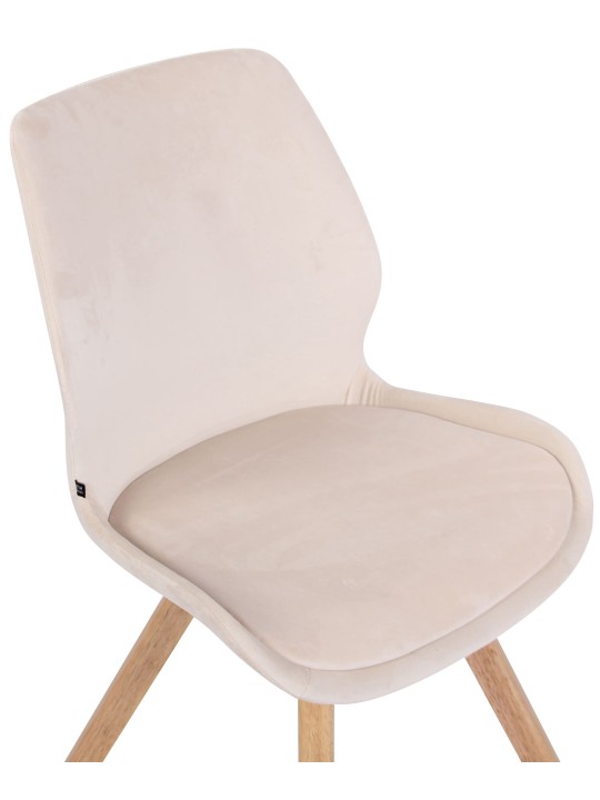 Silla Luna Terciopelo, crema Silla Luna Terciopelo, crema
