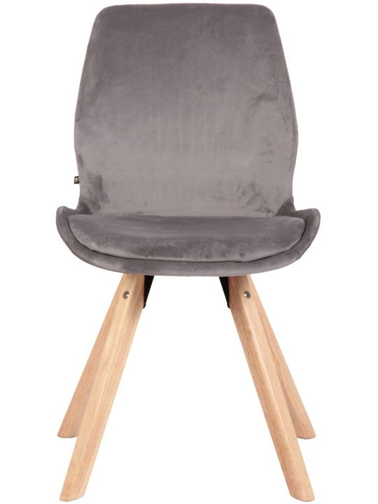Silla Luna Terciopelo, gris Silla Luna Terciopelo, gris