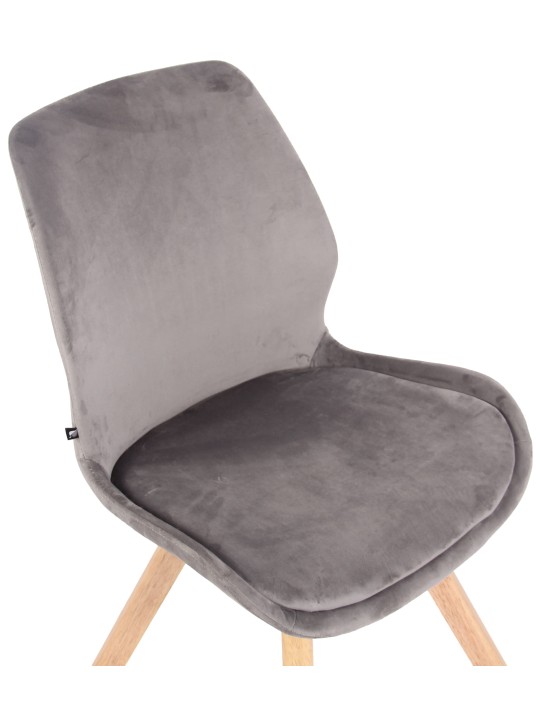 Silla Luna Terciopelo, gris Silla Luna Terciopelo, gris