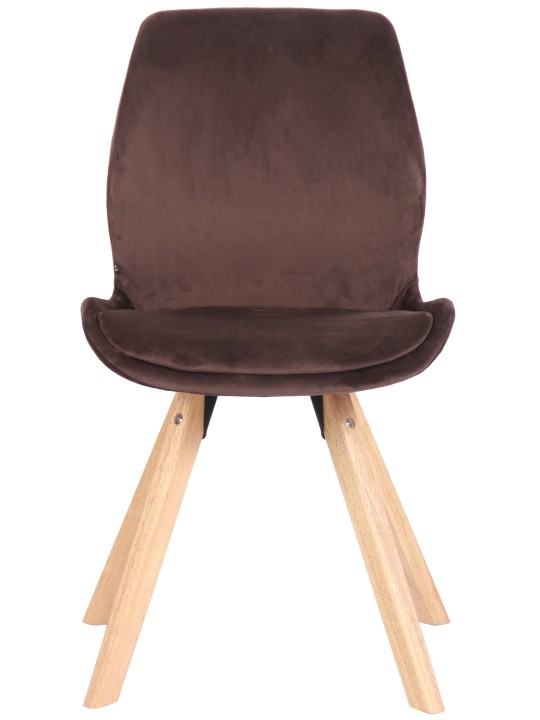 Silla Luna Terciopelo, marrón Silla Luna Terciopelo, marrón
