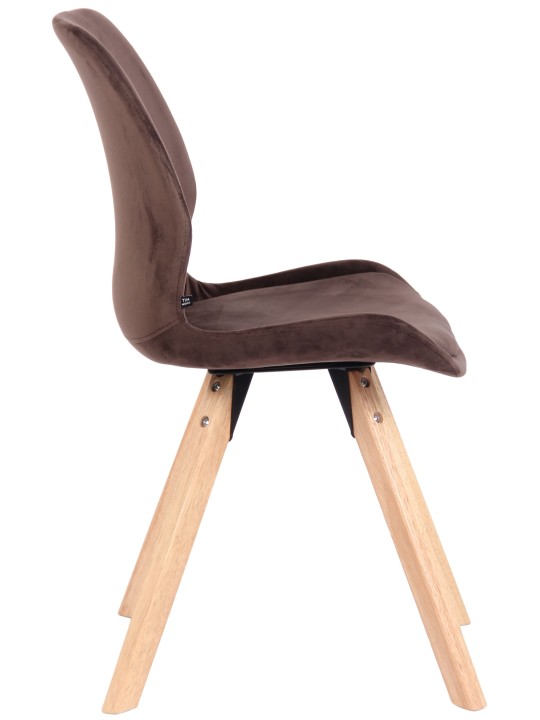 Silla Luna Terciopelo, marrón Silla Luna Terciopelo, marrón