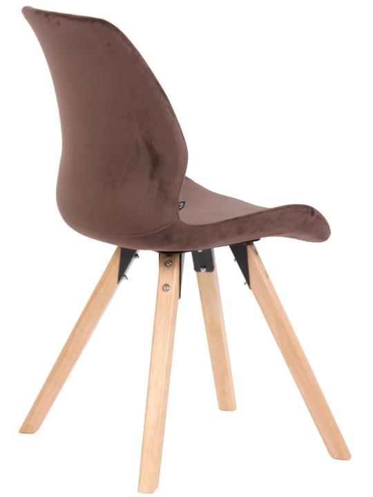 Silla Luna Terciopelo, marrón Silla Luna Terciopelo, marrón
