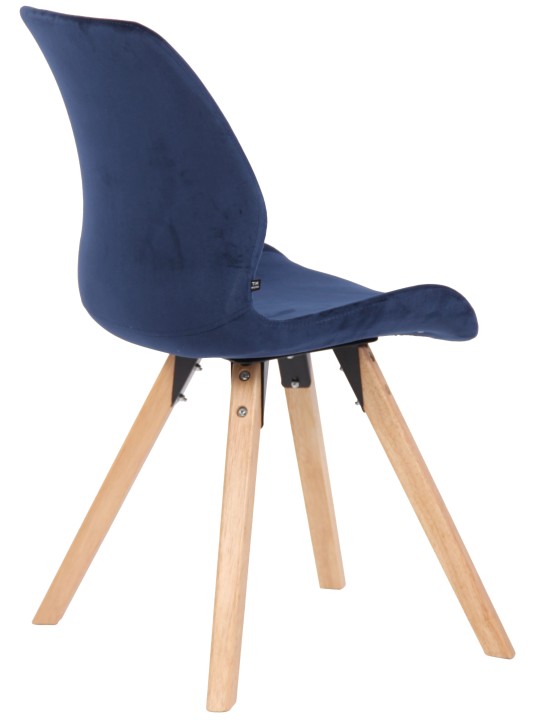 Silla Luna Terciopelo, azul Silla Luna Terciopelo, azul