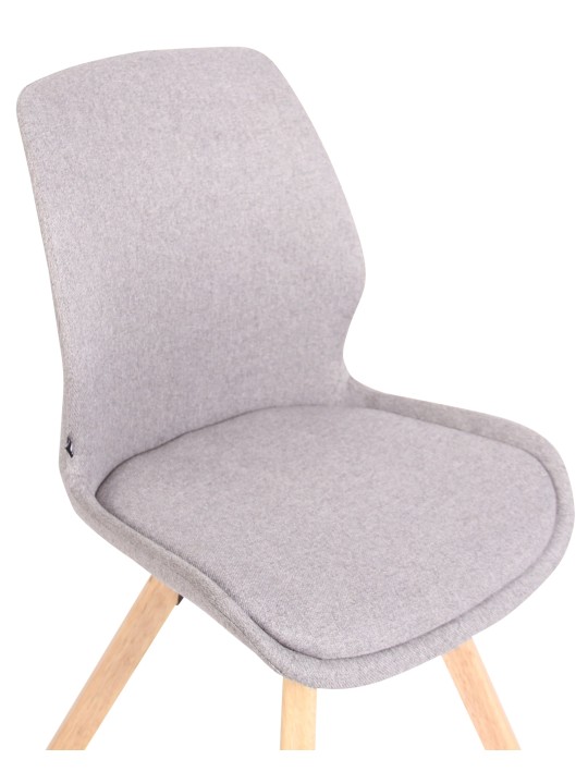 Conjunto de 2 sillas Luna tela, gris Conjunto de 2 sillas Luna tela, gris