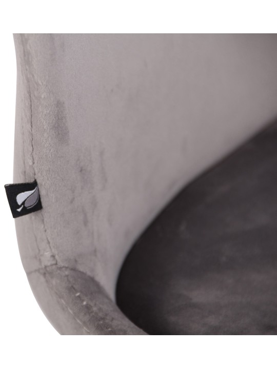 Conjunto de 2 sillas Luna terciopelo, gris Conjunto de 2 sillas Luna terciopelo, gris