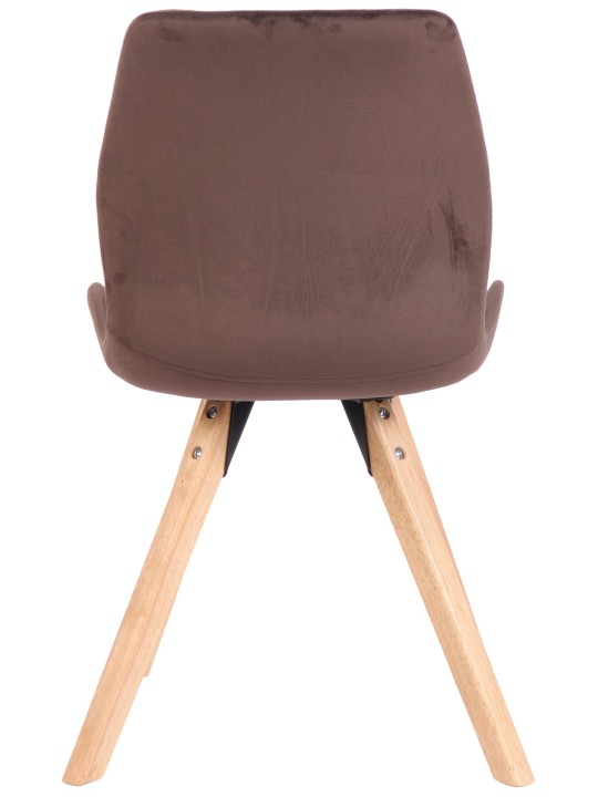 Conjunto de 2 sillas Luna terciopelo, marrón Conjunto de 2 sillas Luna terciopelo, marrón